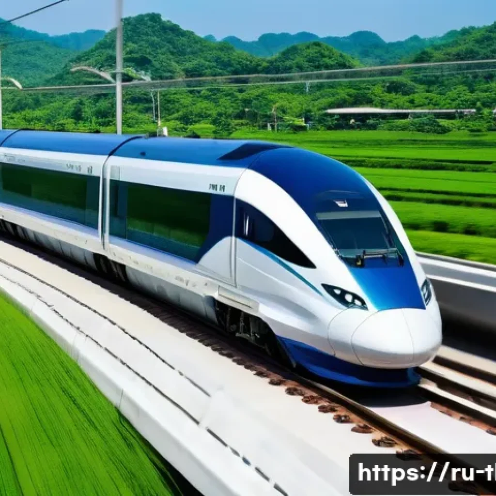 태국의 도시 계획 변화 - Thailand's Modern Transport Transformation**
    "A vibrant, high-angle shot showcasing a sleek, mod...