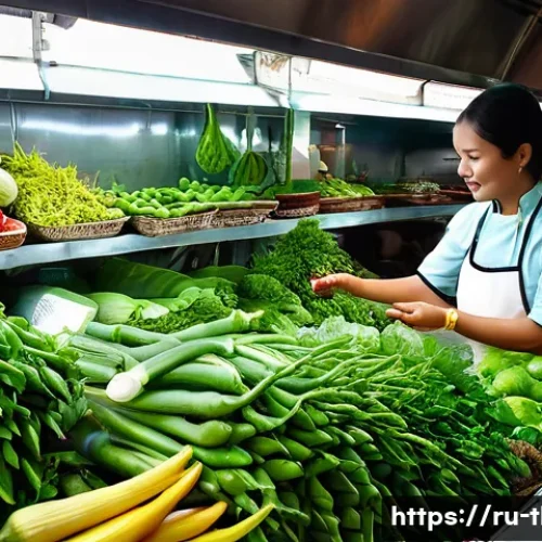 Home 31 태국 음식의 영양 정보 - **Vibrant Thai Market of Freshness**
An ultra-realistic, highly detailed photograph capturing a ...